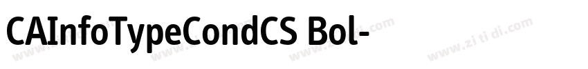 CAInfoTypeCondCS Bol字体转换